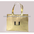 Beauty Golden Metallic Non Woven Tote Bags